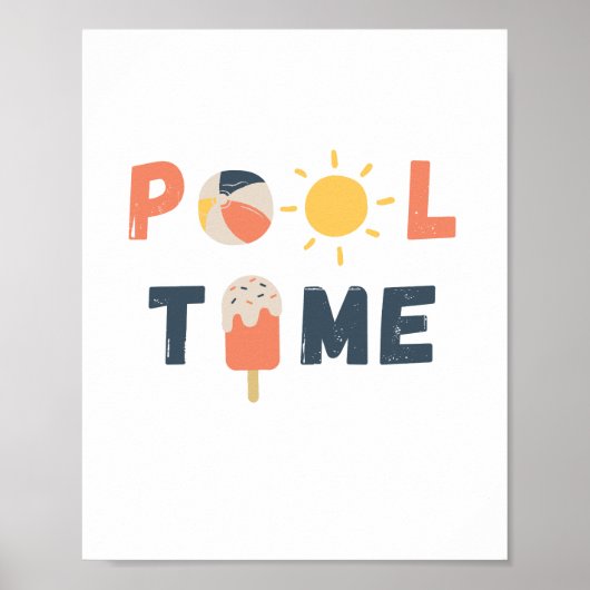 Poolzeit. Poster & Prints (Vorne)