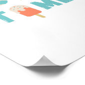 Poolzeit. Poster & Prints (Ecke)