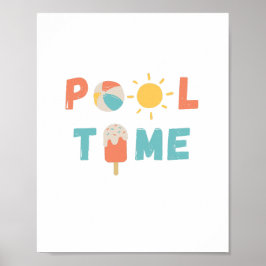 Poolzeit. Poster & Prints