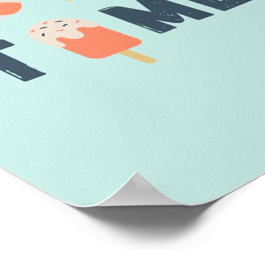 Poolzeit. Poster & Prints (Ecke)