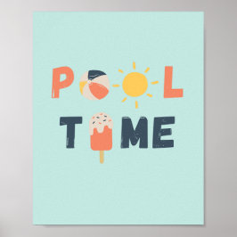 Poolzeit. Poster & Prints