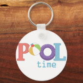 Poolzeit Schlüsselanhänger (Vorderseite)