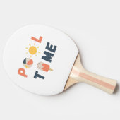 Poolzeit. Tischtennisschläger Tischtennis Schläger (Seitenansicht)