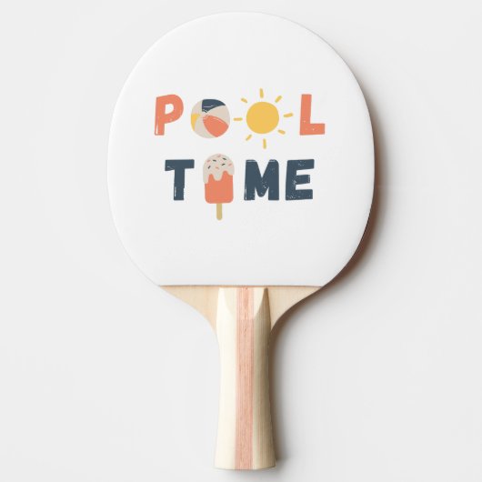Poolzeit. Tischtennisschläger Tischtennis Schläger (Vorderseite)