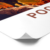 Poonhill Annapurna Travel Print Poster (Ecke)