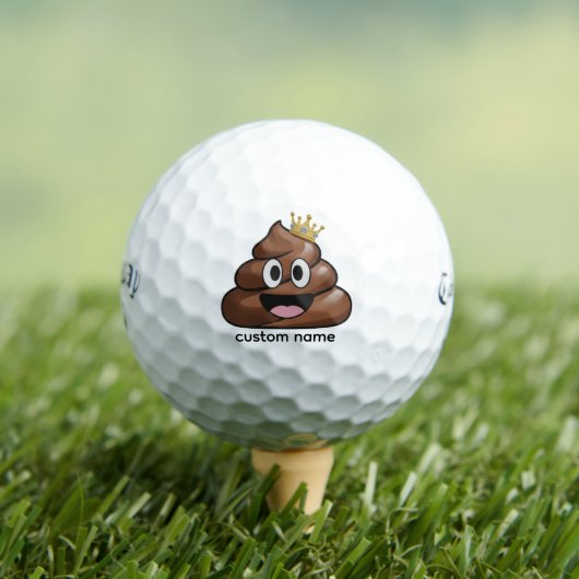 Poop Emoji Funny Golf Ball – Funny King of Poop (Insitu T-Shirt)
