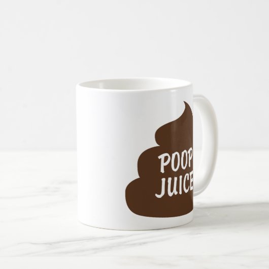 Poop Juice zerteilt Kaffeetasse (VorderseiteRechts)