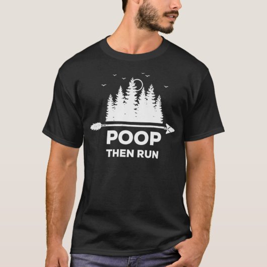 Poop Then Run Funny Ultra Marathon Co Premium T-Shirt (Vorderseite)