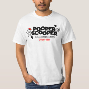 Pooper Scooper förderndes T-Shirt Geschäfts