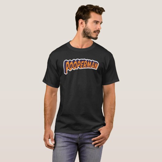 Pooperman Wesentlichen T-Shirt (Vorne ganz)