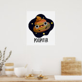 Poopiter Funny Planet Jupiter Pun Poster (Küche)