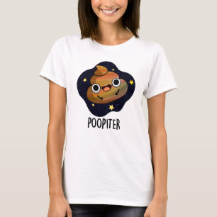 Poopiter Funny Planet Jupiter Pun T-Shirt