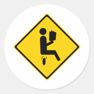 Poopman Runder Aufkleber