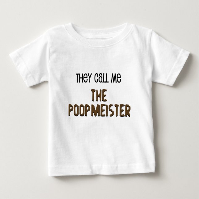 Poopmeister Funny Baby Shirts (Vorderseite)