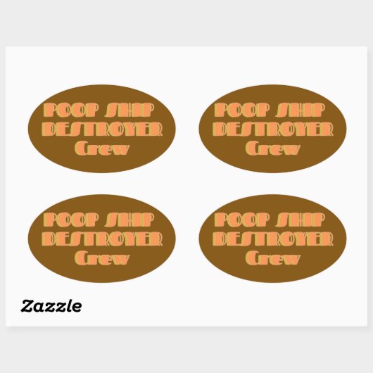 Poopship Destroyer Sticker (Blatt)