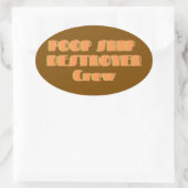 Poopship Destroyer Sticker (Tasche)