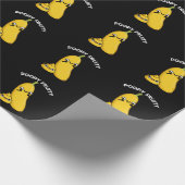 Poopy Fruity Funny Frucht Banana Pun Dark BG Geschenkpapier (Ecke)
