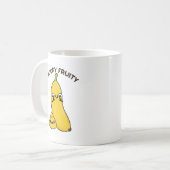 Poopy Fruity Funny Fruit Banana Pun Kaffeetasse (Vorderseite Links)