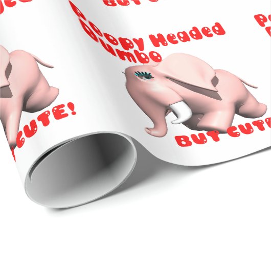 Poopy ging Dumbo voran Geschenkpapier (Rolleneckpunkt)