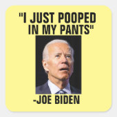 POOPY JOE BIDEN STICKERS (Vorderseite)