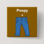 Poopy keucht Knopf Button (Vorderseite)