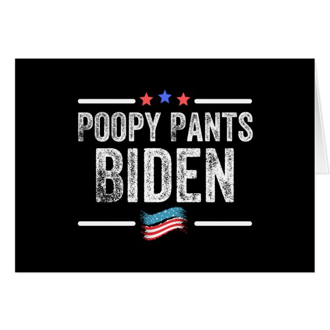 Poopy Pants Biden (Vorderseite (Horizontal))