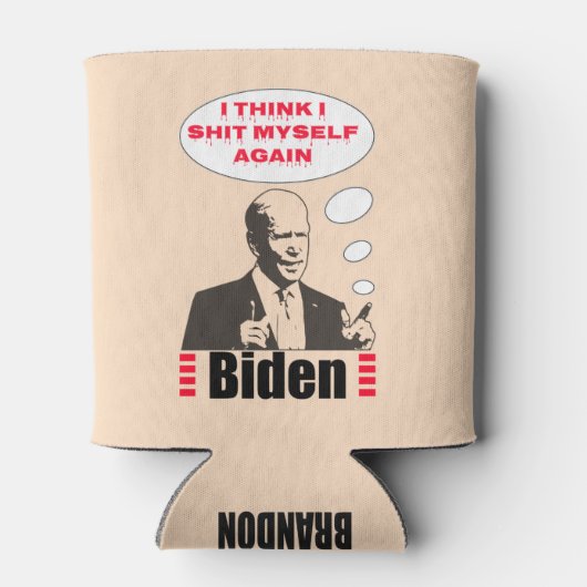 Poopy Pants Biden Dosenkühler (Rückseite)
