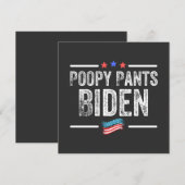 Poopy Pants Biden Einladung (Vorne/Hinten)