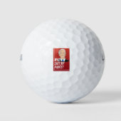 Poopy Pants Biden Golfball (Vorderseite)