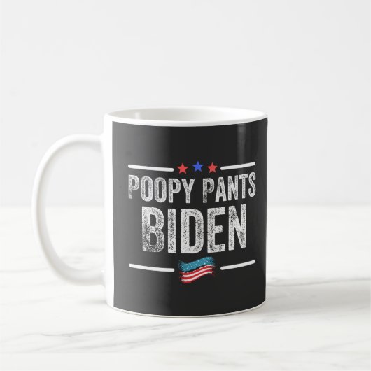 Poopy Pants Biden Kaffeetasse (Links)