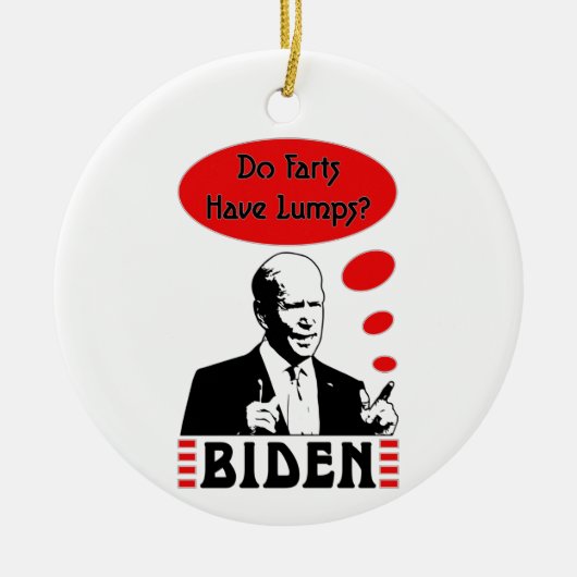 Poopy Pants Biden Keramik Ornament (Vorne)