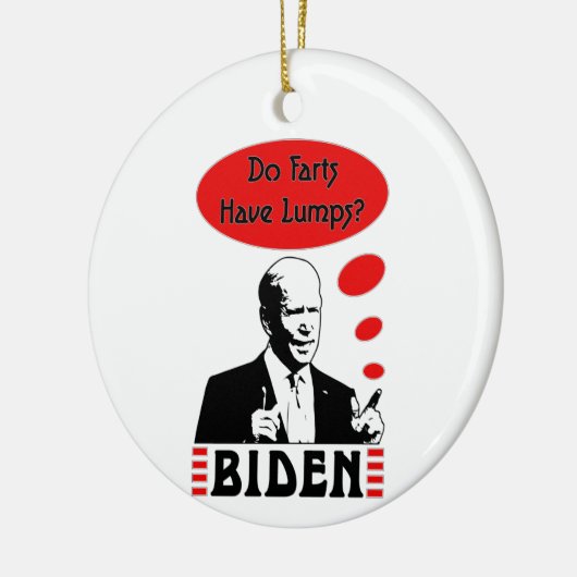 Poopy Pants Biden Keramik Ornament (Links)