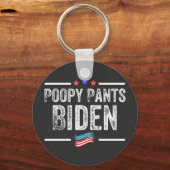 Poopy Pants Biden Schlüsselanhänger (Vorderseite)