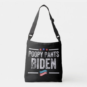 Poopy Pants Biden Tragetaschen Mit Langen Trägern