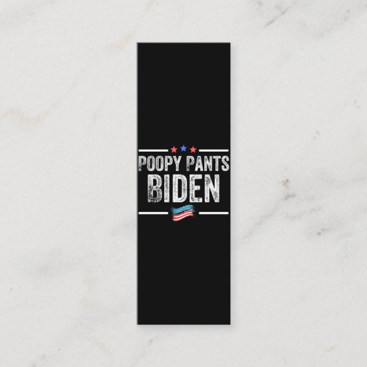 Poopy Pants Biden Treuekarte (Vorderseite)
