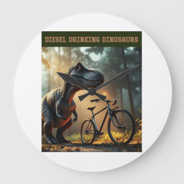 Poor Bicycle Große Wanduhr