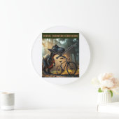 Poor Bicycle Große Wanduhr (Zuhause)