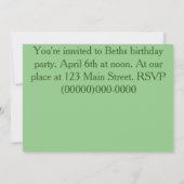 Poor Einladung (Rückseite)