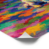 Poor Old Man with Little Dog Heartwarming Poster (Ecke)