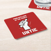 Poor Spellers Of The World Untie Rechteckiger Pappuntersetzer (angewinkelt)