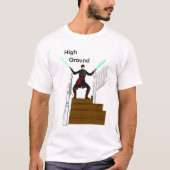 PoorSorry4aJedi High Ground White T - Shirt  (Vorderseite)