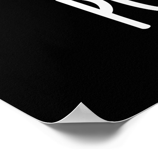 Poot-ding Funny Pudding Furz Pun Dark BG Poster (Ecke)