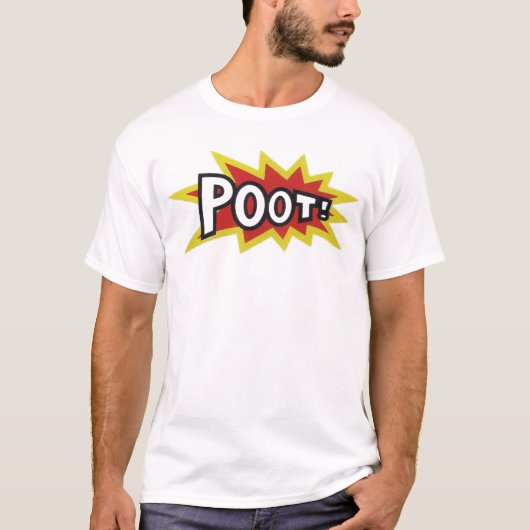 POOT, Retro-Skateboard zum Shirt-Design. T-Shirt (Vorderseite)