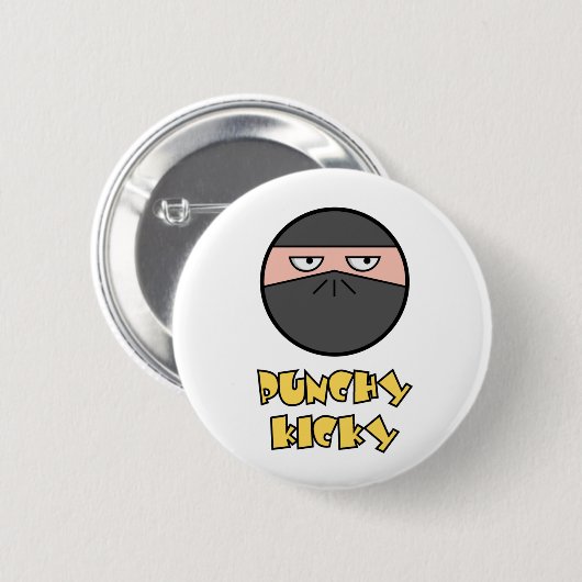 Pootie! - Ninja Knopf Button (Vorne & Hinten)