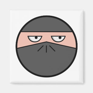 Pootie! - Ninjahead quadratischer Magnet