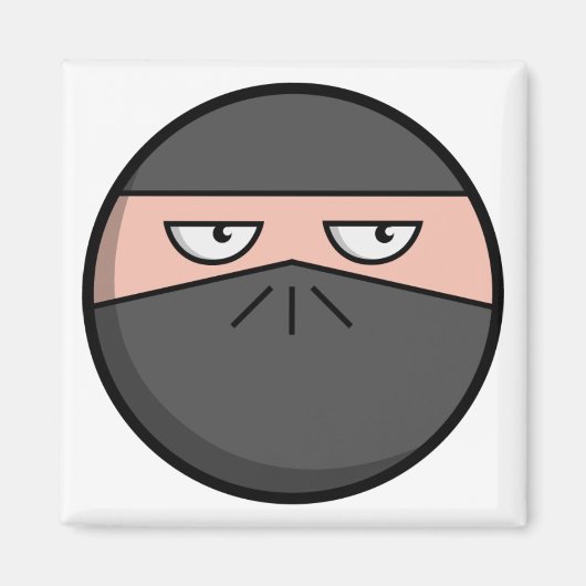 Pootie! - Ninjahead Square Magnet (Vorne)
