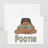 Pootin - Anti Putin Postkarte (Vorne/Hinten)