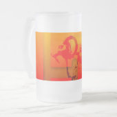 Pop 2015 Ram Sheep Goat Year - Mattiert Glass Tass Mattglas Bierglas (Vorderseite Links)