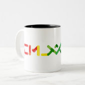 'Pop 87 Zweifarbige Tasse (Vorderseite Links)