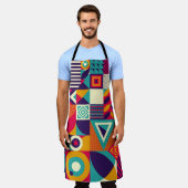 Pop abstrakte geometrische Formen, nahtlose Muster Schürze (Getragen)